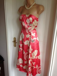 Taille Longueur Belle 100 Bretelles Rose Sans Oasis 10 Soie Veau Et Creme Robe dqzqSxr