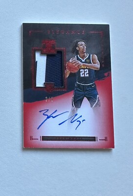 2020-21 Panini Impeccable Asia Red #119 Zeke Nnaji /8 jersey auto