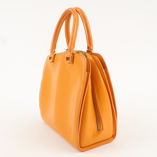 Louis Vuitton Epi Pon Neuf Hand Bag Mandarin Orange M5205H Auth Used - Picture 3 of 24