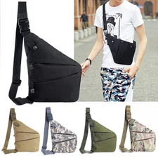 Tactical Sling Bag Men Backpack Chest Shoulder Fanny Pack Cross Body Molle Pouch