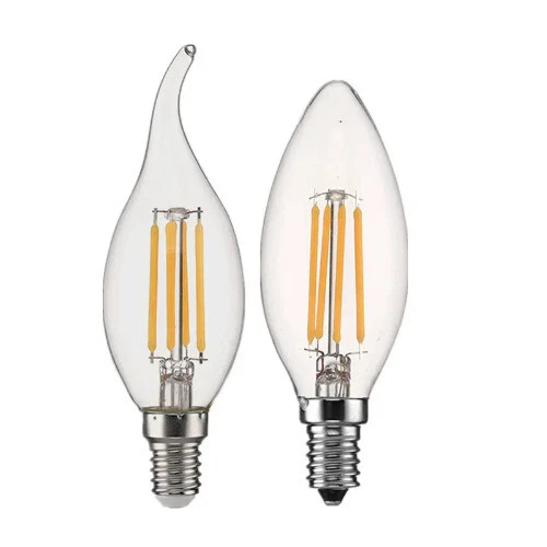 10pcs LED Bulb Filament Candle Lamp E14 C35 COB Cold/Warm White AC220V 2W/4W/6W  - Image 3 of 4