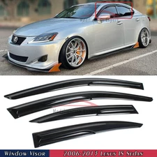 For 2006-2013 Lexus IS250 IS350 IS-F JDM Mugen Style Window Visors Rain Guards