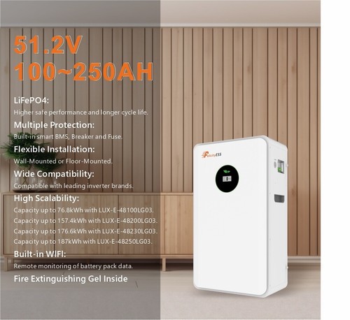Felicity Solar Speicher Batteriespeicher 12,5 kWh PV Akku 48V LiFePO4 für Deye - Bild 15 von 15