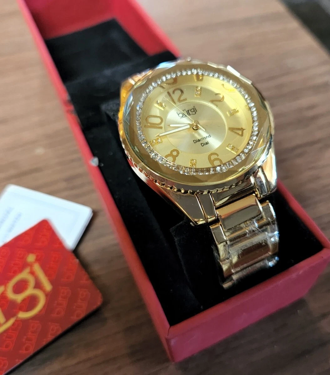 NEW Burgi BUR132RG Women s Diamond Dial All Rose Gold Quartz