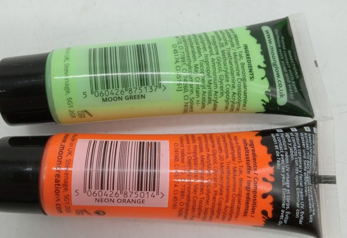 Bargain Lot of 10 Moon Glow neon uv face & body paint, asstd colors, 0.42 fl oz - Picture 9 of 10