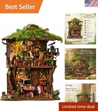 DIY Miniature House Kit for Adults, Miniature Dollhouse Building Kit