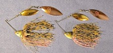 Lot of 2 Pro Assassinator 3/8 oz Spinnerbait DWGC-G Gobie (Smallmouth Candy)