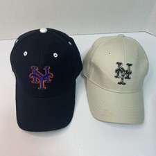 New York Mets Camo Jeep Game Promo Lot Of 2 SnapBack Hats Baseball Cap NY Mr Mrs