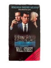 Wall Street -VHS(1987,1992) Michael Douglas, Charlie Sheen. Academy Award Winner