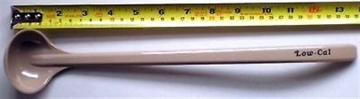 LOT of 6 Carlisle Ladle LOW CAL 13-1/2" BEIGE salad dressing spoon buffet bar