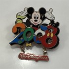 Disney Walt Disney World 70th Anniversary Mickey Mouse Dangle Pin Single — photo 1