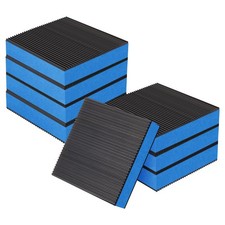 8 Pack Heavy Duty Anti Vibration Pads 4 x 4 x 7/8 Inches EVA Rubber Noise Red...