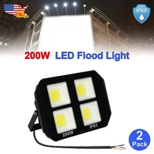 2Pack 200W Waterproof Led Floodlights 20000Lm Super Lighting for Outdoor Living