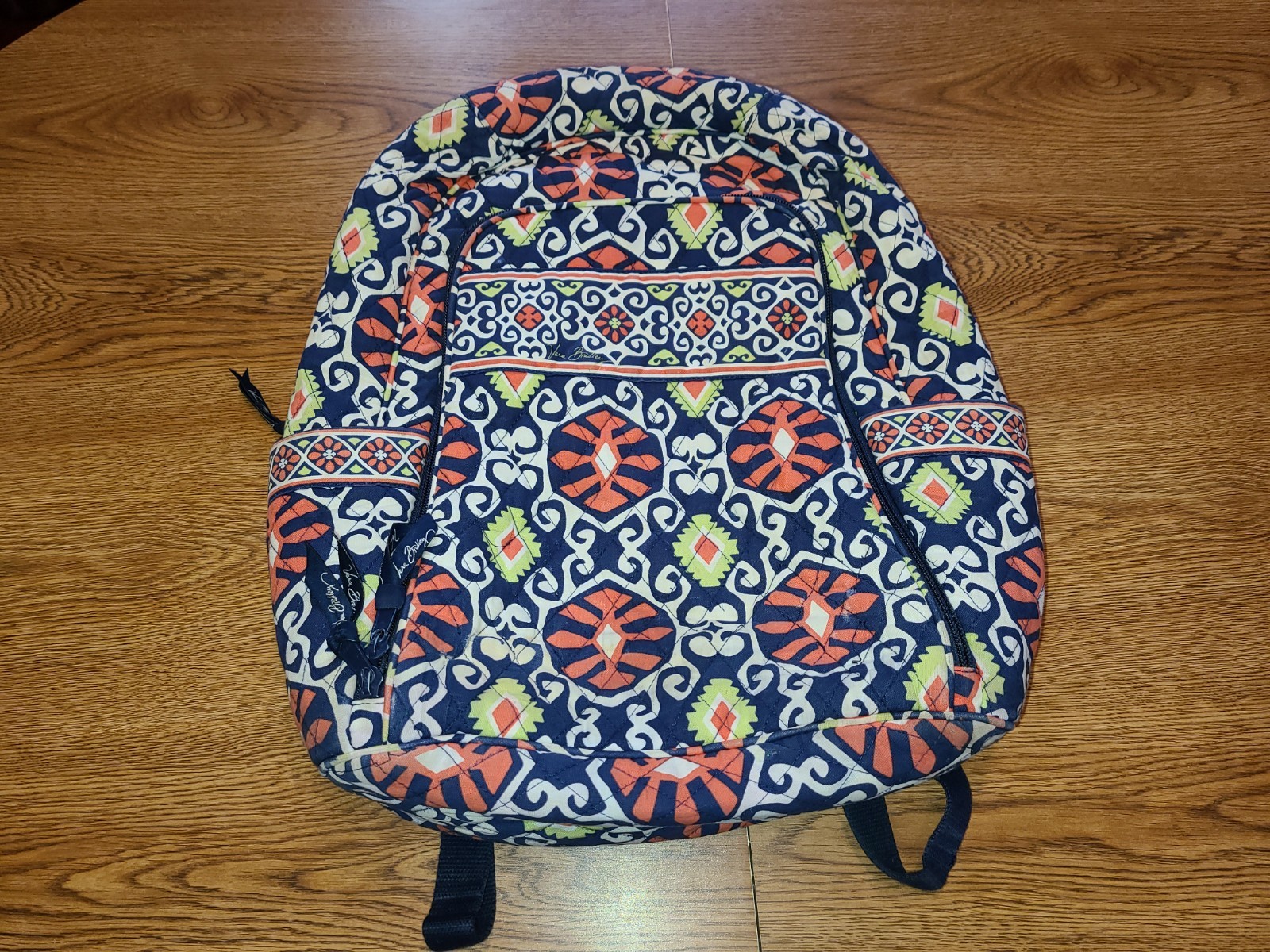 Vera Bradley Backpack Large Laptop Bag Sun Valley Floral Pattern Retired