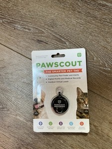 Pet Finder Tag PAWSCOUT Smart for Dogs & Cats  Water Resistant ID Finder NEW