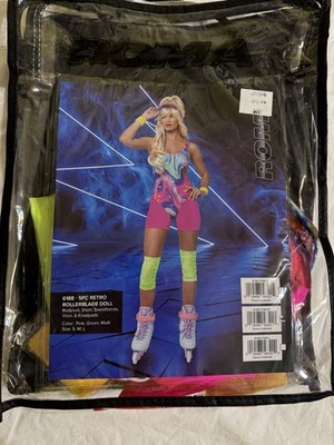 Roma Costume Women's 5pc Retro Rollerblade Doll Costume