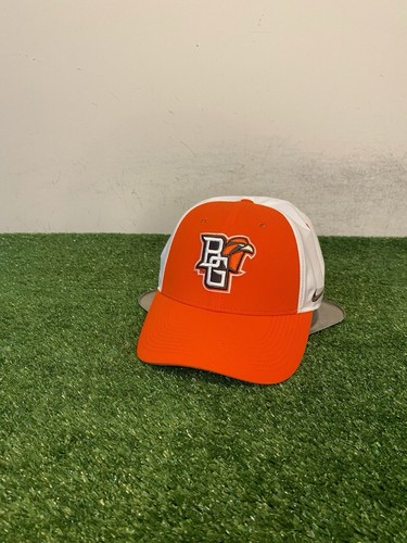 Bowling Green Falcons hat cap fitted small S/M orange white nike mens BGSU - Picture 3 of 8