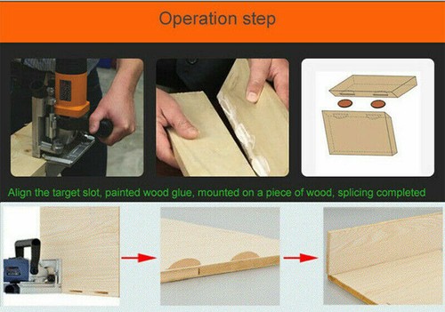 220V Woodworking Electric Tenoning Machine Wood Biscuit Jointer Slotting Machine - Picture 6 of 8