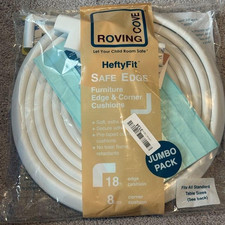 ROVING COVE Safe Edge Furniture Edge  Corner Cushions Baby Proofing 18' White