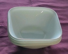 4 Corelle Square Pure White 22  oz Cereal Bowls Set of 4 Glass Out Of Box New