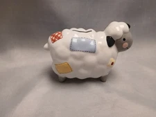 Vintage Patchwork Sheep Bank