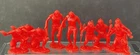 Vintage Prehistoric Times Playset Lot Of 9 Caveman Plastic Figures - MARX? MPC?