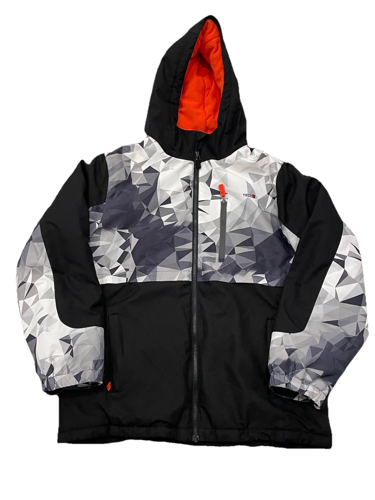 Swiss Tech Winter Snow Jacket Size Youth XXL 18 Fleece Lined Full Zip Hooded