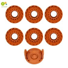 10FT For WORX WA0010 Replacement Spool Line W /1 Pack Spool Cap Cover 6 PCS