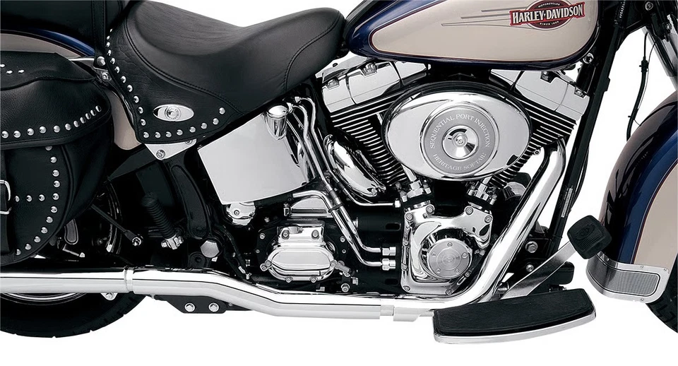 Bassani Manufacturing Power Curve True-Dual Crossover Header Pipes para Softails - Imagem 2 de 4
