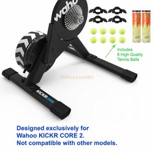 Movimento WAHOO KICKR CORE2 compreso di pallina da tennis bilanciere piastra piedi x4 stampato in 3D