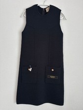 USED GUCCI SLEEVELESS DRESS IN NAVY GOOD
