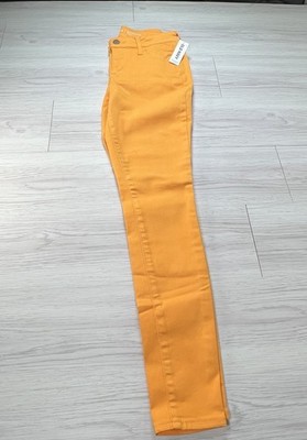 Old Navy Women's Jeans Pants Orange Rockstar Size 0 Regular Standard New Tags