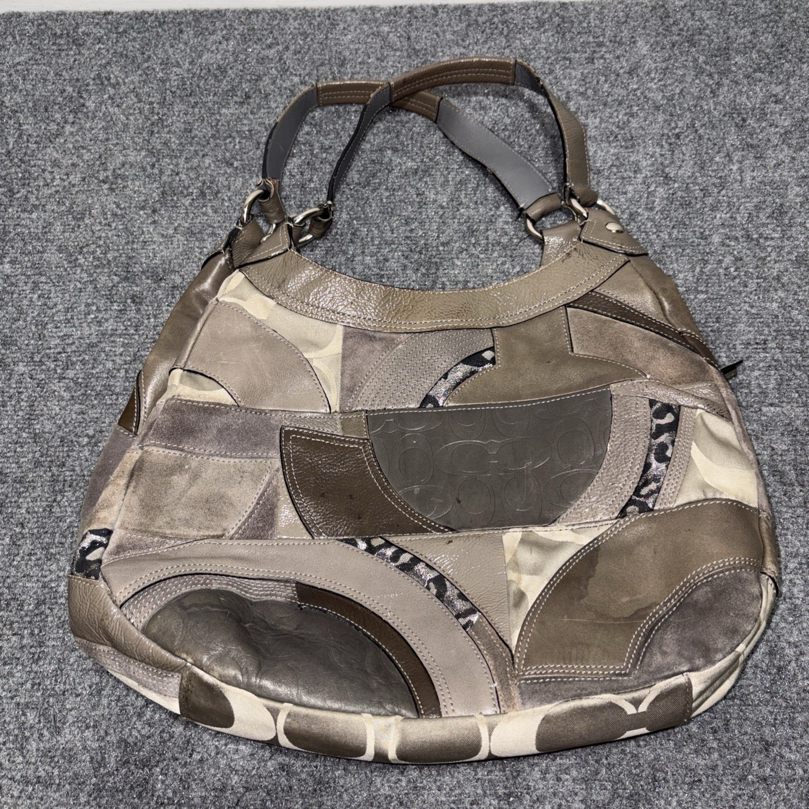 Coach Madison Maggie Patchwork Hobo Shoulder Tote Bag… - Gem