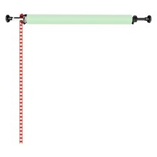 Neewer Single Roller Wall Mount Background Support System with Hooks Bars Chain