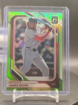 2026 Donruss Baseball James Wood Optic Prizm Lime Green 29/149 Nationals