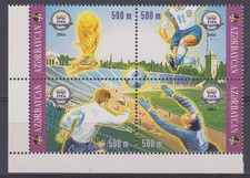 AZERBAIJAN 2004 CENT OF FIFA FOOTBALL BLOCK (x4) MNH (ID:426/D67036)