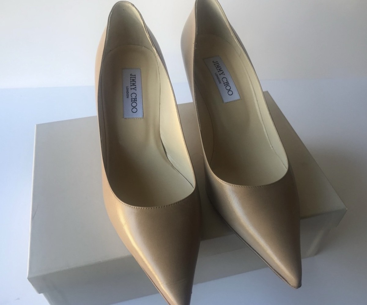 Jimmy Choo Leather Pumps Lizzy Nude Sz 9.5 | eBay