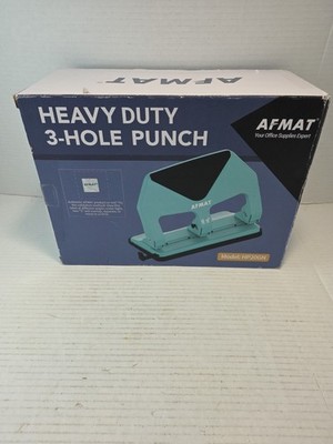 Heavy Duty 3 Hole Punch 40 Sheet 50% Reduced Effort Metal Paper Puncher Hp20n