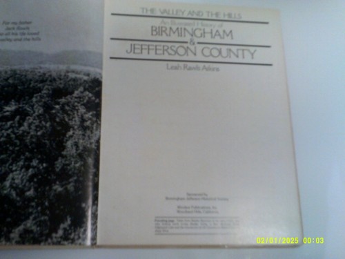 1981 THE VALLEY & THE HILLS (BIRMINGHAM & JEFFERSON CO. by LEAH RAWLS ATKINS - Picture 4 of 6
