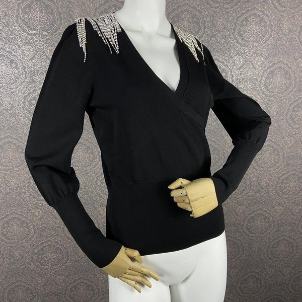 Women Phase Eight Sweater Black Viscose 38 / M / #1ZD7