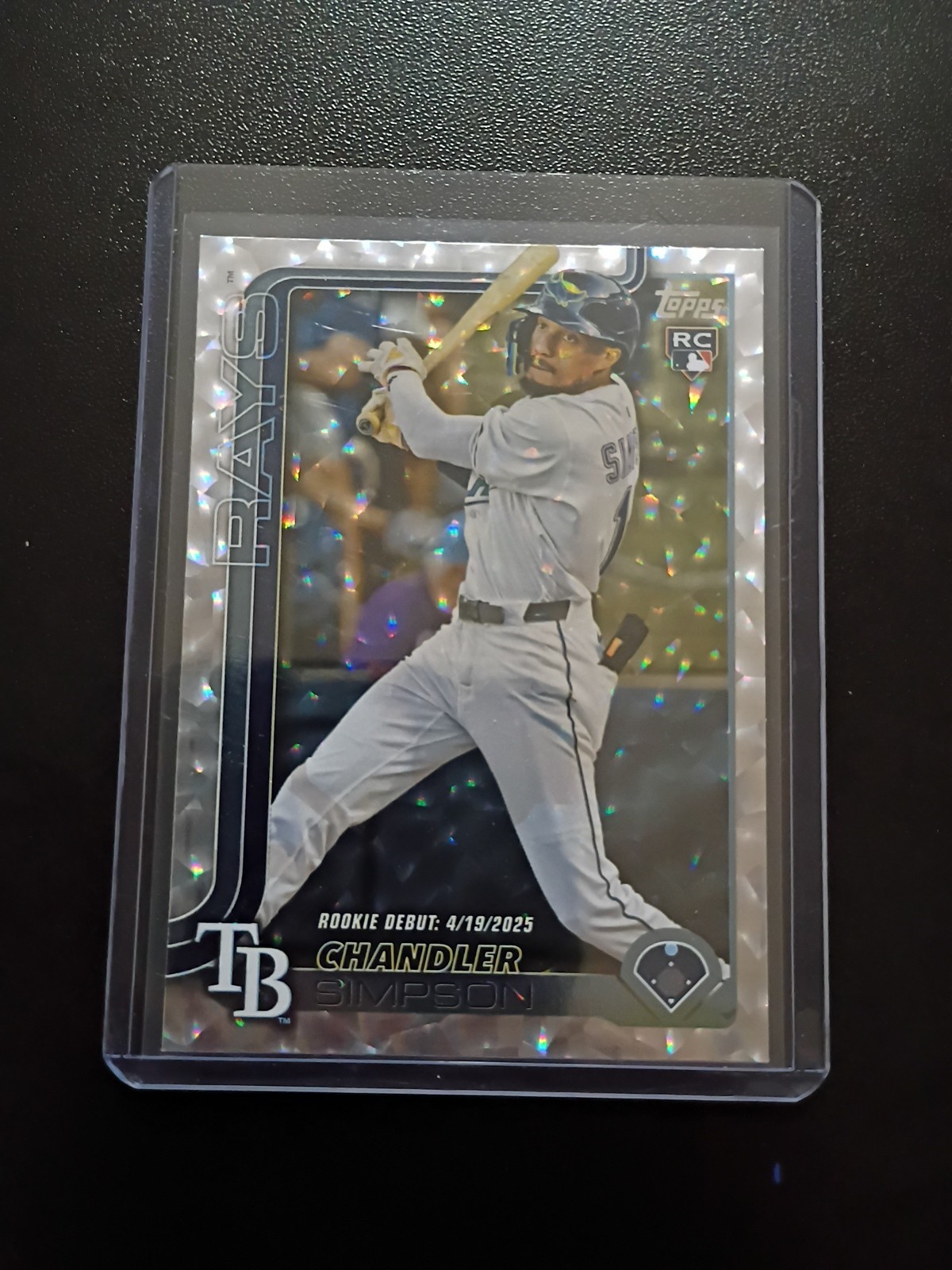 2025 Topps Update Series Chandler Simpson #US349 Silver Foilboard SP (RC)