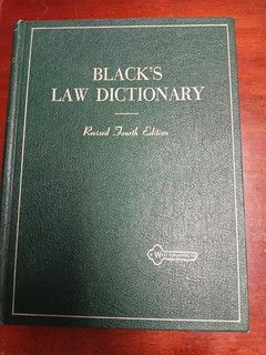 BLACK’S LAW DICTIONARY Revised Fourth Edition West Publishing HC 1968