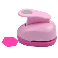 Hexagon Paper Punch 3 Inch - Large for Hexagon-3 Inch, Pink