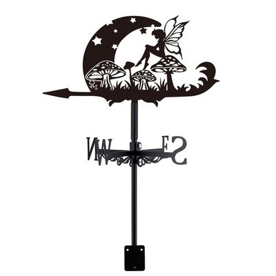 Moon Elves Wetterhahn Aus Metall Windrichtungsanzeiger Wetterfahne Messgerät ...