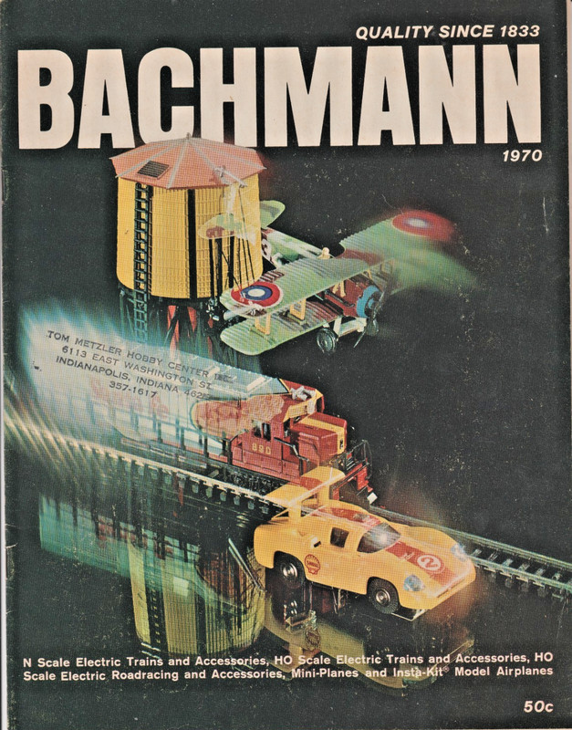 1970 BACHMANN Hobby Dealer Catalog N, HO SCALE TRAINS MINI-PLANES