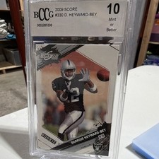 2009 Score Darrius Heyward-Bey #330 Rookie Oakland Raiders BCCG 10 Card. rookie card picture