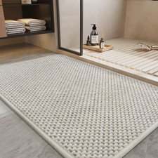Padoor-Bath Mat-Super Absorbent Chenille Bathroom Mats-Rubber Backed Bath Mats f