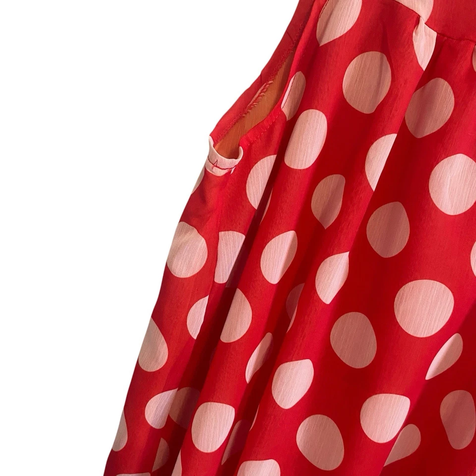 Victoria's Secret Pout Rojo Naranja Lunares Dormir Top Chisme Niña Blair Waldorf Foto 4 de 4