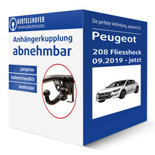 Brink Anhängerkupplung abnehmbar für PEUGEOT 208 Fliessheck Typ UB / UP AHK