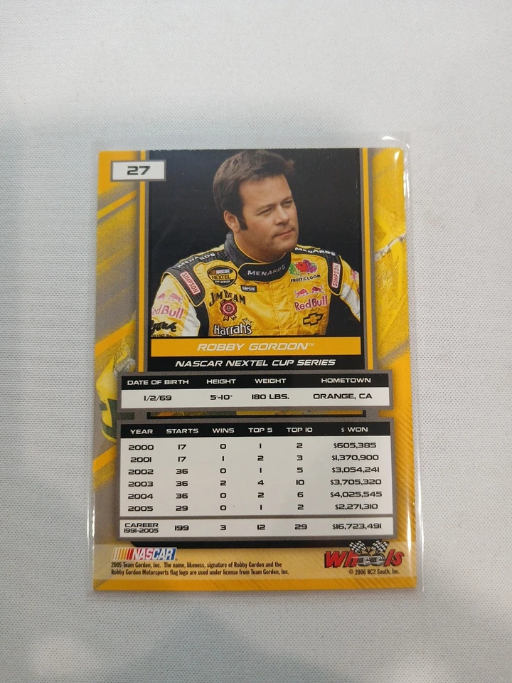 2006 Wheels High Gear - Robby Gordon #27 - Image 2 of 2